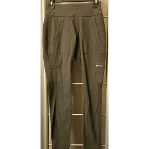 Athleta Pants Womens Sz 0 Gray Hybrid Cargo Tight Legging Casual Athletic 25x27
